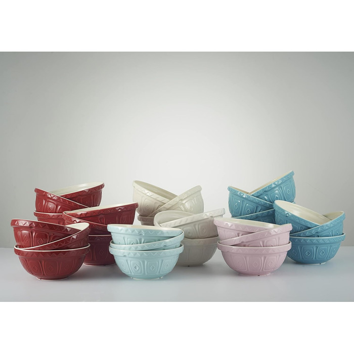 Mason Cash Stoneware Mixing Bowl 26 cm, Cream, 2.7 L, Dough Bowl for Bread Dough, Cake Dough or Pizza Dough, made of high-quality, chip-resistant stoneware, large dough bowl
