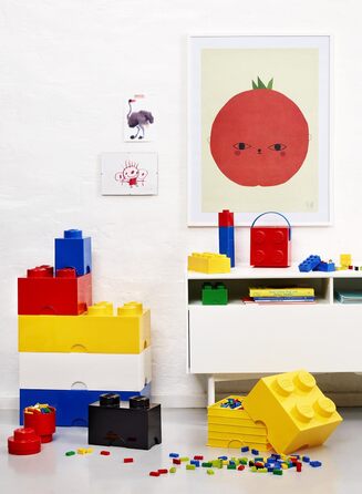Контейнер для зберігання Lego Brick 8 великий, світло-блакитний
