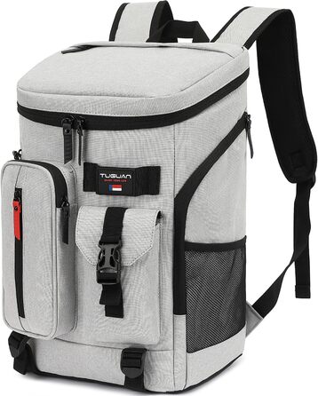 Терморюкзак TUGUAN 30L для пікніка, кемпінгу та пляжу (сірий)
