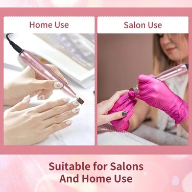 Електричний фрезер для нігтів JODSONE 6 в 1: професійний набір для манікюру та педикюру (акрил, гель)