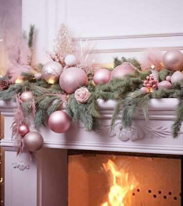 Набір прикрас на ялинку 36 шт. блакитні кулі, новорічний декор, ялинкові прикраси, блакитні кулі для ялинки, святковий декор для дому, 6 см