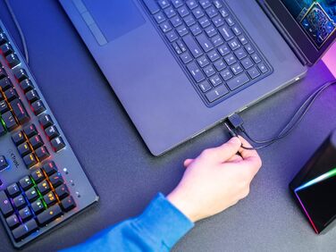 Trust Gaming GXT 606B JAVV 2.0: Комп'ютерні колонки з RGB підсвічуванням, 12W, USB, для ПК та ноутбука (Чорний)