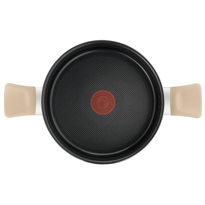 Каструля традиційна з кришкою Tefal Blossom G1744624, алюмінієва, для індукційних плит, 5,2 л