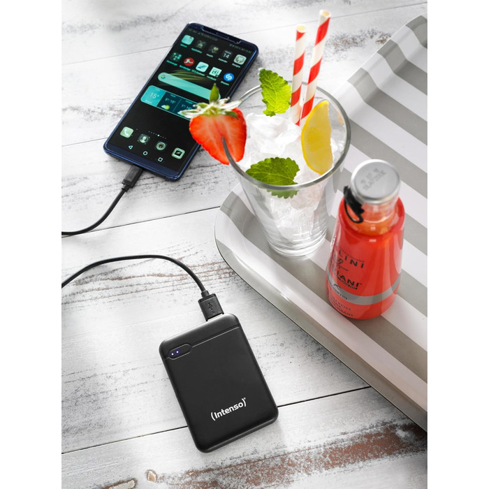 Powerbank Intenso Powerbank XS 5000mAh чорний – зовнішній акумулятор для смартфона, планшета, MP3-плеєра, цифрової камери