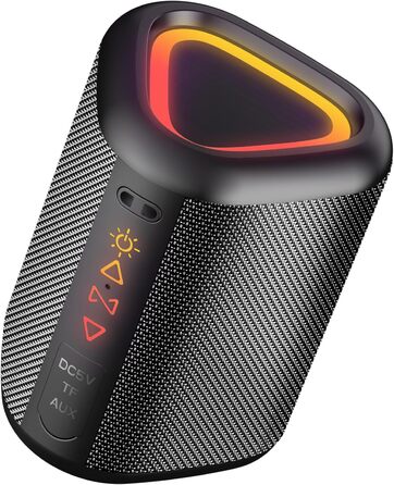Портативна Bluetooth колонка Aowoka з підсвічуванням, 30 Вт, водонепроникна IPX7, покращений бас, Bluetooth 5.4, для подорожей, спорту, вечірок, велоспорту