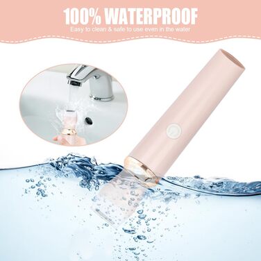 Електричний жіночий стайлер ACWOO 4-в-1: стайлер для тіла, тример для обличчя, носа, вух, зони бікіні, USB-зарядка (рожевий)