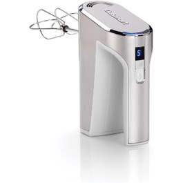 Cuisinart Cordless Hand Mixer with Stainless Steel Beaters and 5 Speed Settings, 20-Minute Battery Life, RHM100E, Pearl Hand Mixer