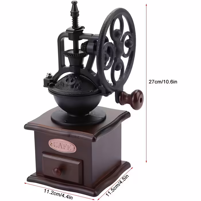 Retro Manual Coffee Grinder Hand Sharpener Hand Crank Coffee Mill Home Grinding Machine