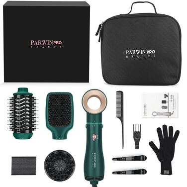Набір для укладки волосся PARWIN PRO BEAUTY 5 в 1: фен-щітка з іонізацією, 1100 Вт