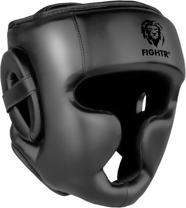 Захисний шолом FIGHTR® для боксу, MMA, муай-тай, кікбоксингу та інших видів єдиноборств. Регульований розмір S/M, чорний.