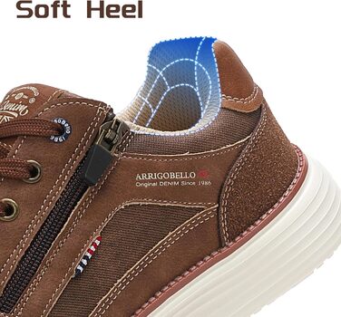 ARRIGO BELLO Чоловічі кросівки для активного відпочинку: легкі, зручні, для туризму та бігу. Розміри 41-46, колір: коричневий