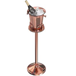 Ейсберг: Крижана чаша з нержавіючої сталі для барів, вечірок, весіль. Зберігає лід 3-6 годин. Золотий колір (Рожеве золото), 3FT