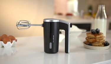 Бездротовий акумуляторний міксер EMERIO HM-126681.1 чорного кольору - 2 вінчики, 3 швидкості, 2000mAh, USB-зарядка