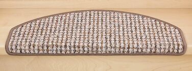 Ступінчасті килимки Kettelservice-Metzker Gera (світло-коричневі, 15 шт.) - для сходів