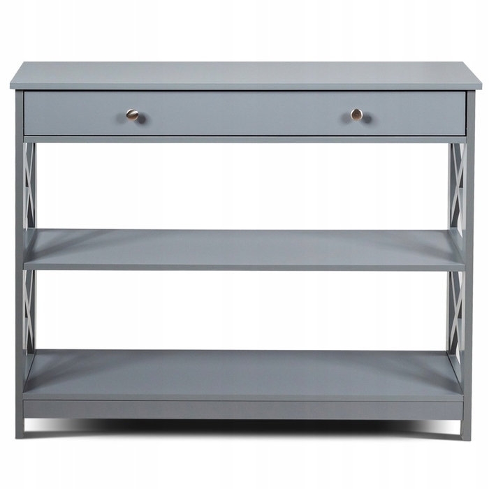 Консольний столик Costway, матовий сірий, 100 x 80 x 30 см