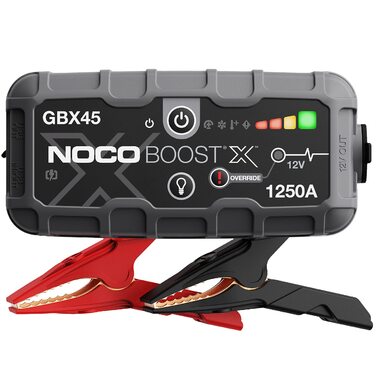 NOCO Boost X GBX45: Пусковий пристрій (бустер) 12V, 1250A, для бензину до 6.5л/дизеля до 4.0л + кабелі