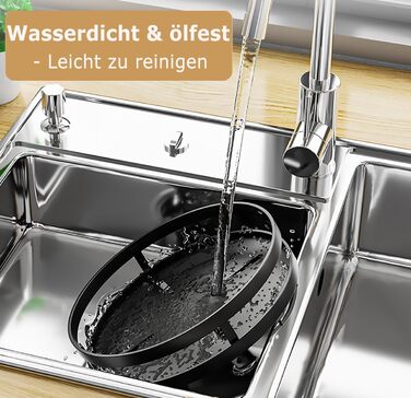 Організатор для спецій, поворотний на 360°, 3 яруси, з нержавіючої сталі, чорний