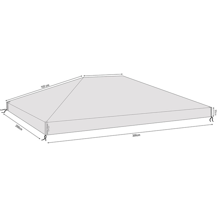 QUICK STAR Pavillon Schutzhaube 3x3m Wasserdicht Transparent