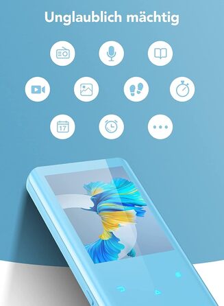 MP3 плеєр AGPTEK 64GB Bluetooth 5.3, 2.4