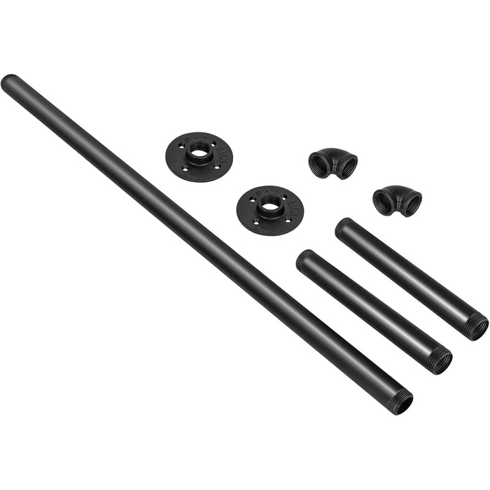 Wall-Mounted Clothes Rack, Pipe Clothes Rail, Industrial Style Wall Hanger, Detachable Metal Clothes Rod, Coat Rack, Bedroom for Hallways, Living Room, Bedroom (100cm)