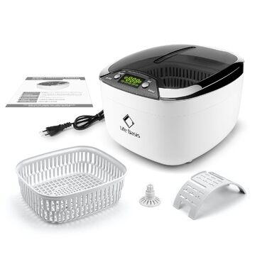 Ультразвукова ванна LifeBasis 850 мл для очищення окулярів, ювелірних виробів, годинників та CD/DVD з LED підсвічуванням