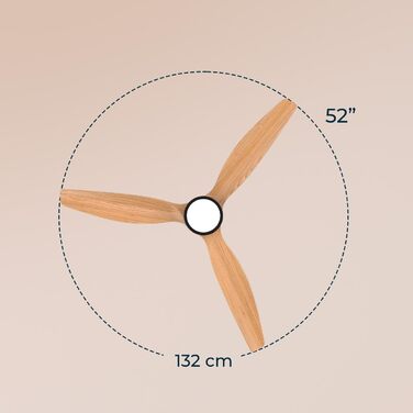 Стельовий вентилятор Cecotec EnergySilence Aero 5230 WhiteWood 52
