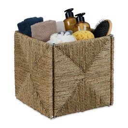 Relaxdays Seagrass Storage Basket