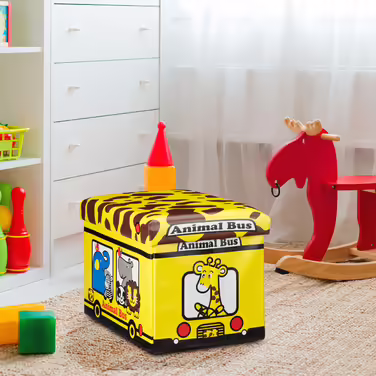 Relaxdays Foldable Toy Box with Storage Space