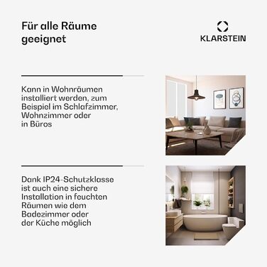 Електричний конвектор Klarstein: мобільний нагрівач з термостатом, 2000 Вт