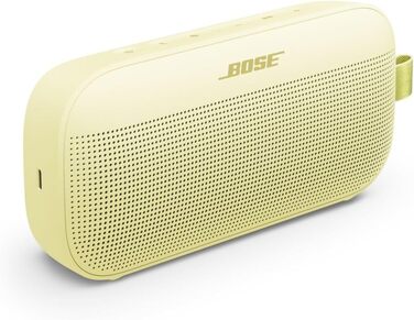 Портативна Bluetooth колонка Bose SoundLink Flex (2-ге покоління), водонепроникна, пилонепроникна, з природним звучанням, до 12 годин роботи від акумулятора, колір: лимонний