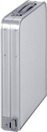 Складний алюмінієвий стіл 120 см для пікніка, кемпінгу, саду та вечірок. 3 регульовані висоти.