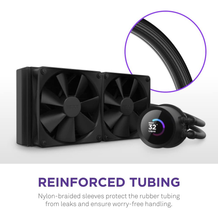 NZXT Kraken 240 – Рідинне охолодження CPU з LCD-дисплеєм – Білий (2023)