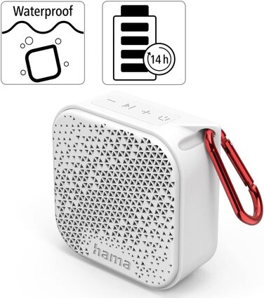 Hama Набір 2-в-1 Bluetooth колонок 3.0, водонепроникні 30W (білі). Портативні, плавучі, TWS, IP67, до 10 годин роботи