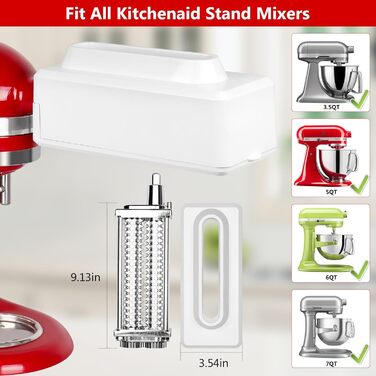 Насадка для подрібнення м'яса LETOMS для міксерів KitchenAid, оновлений подрібнювач із нержавіючої сталі, міцний і довговічний, підходить для посудомийки