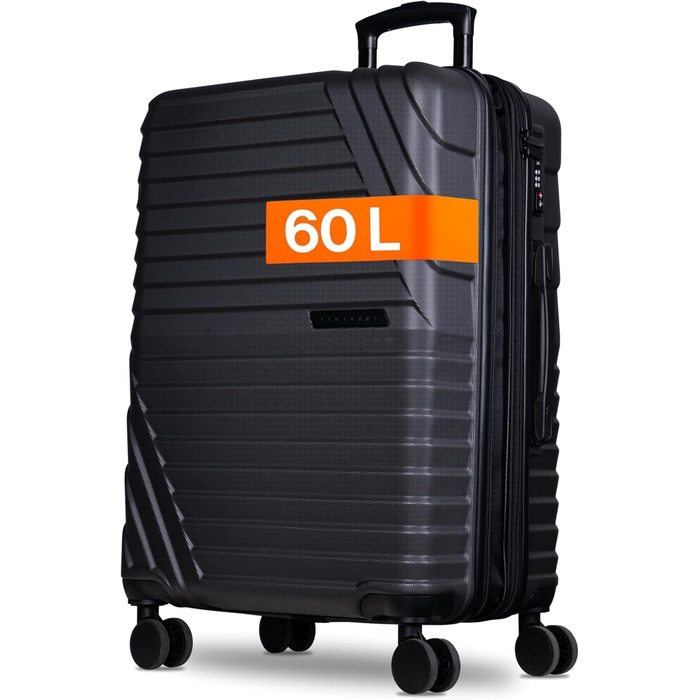 Валіза Cocoono Hartschalenkoffer велика ємністю 95-104 л з 8 колесами, поворот на 360°, ABS-пластик, TSA-замок, телескопічна ручка, сірий колір