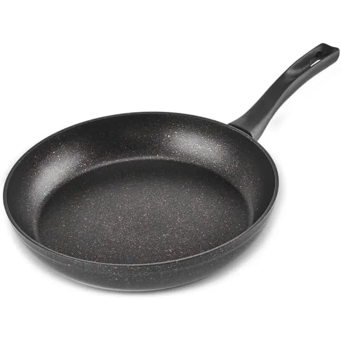 Набір кухонного посуду Karaca Biogranit Blackgold 12 предметів | Покриття з антипригарним ефектом | Стійкий до подряпин | Здоровий та екологічний | Енергоефективний | Елегантний дизайн | Легко миється (Чорний/Золотистий)