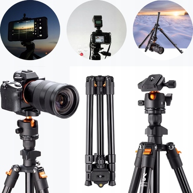 Професійний штатив K&F Concept, 160 см, чорний