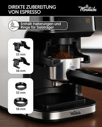 Електрична кавомолка та подрібнювач спецій La Moustache GrindMaster Silver BD-CG018, 165W, нержавіюча сталь, 350г