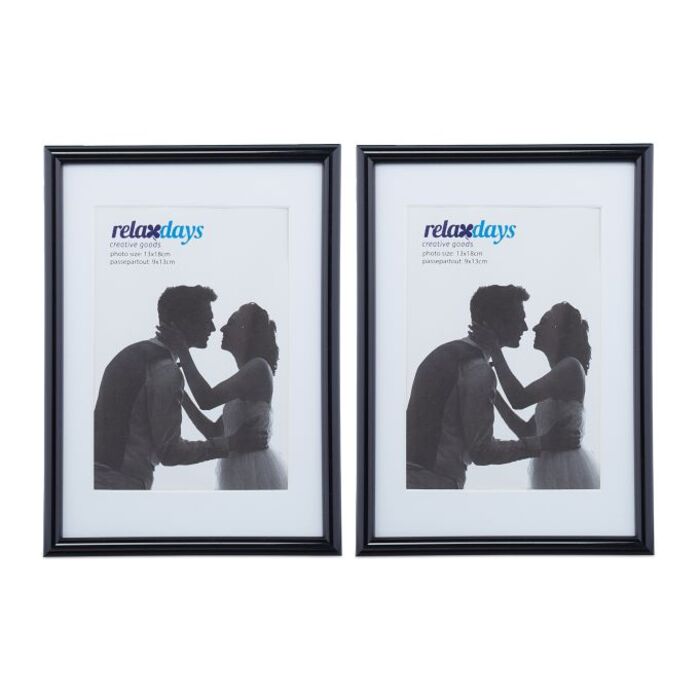 Relaxdays 2-Piece Picture Frame Set, 5x7 inches