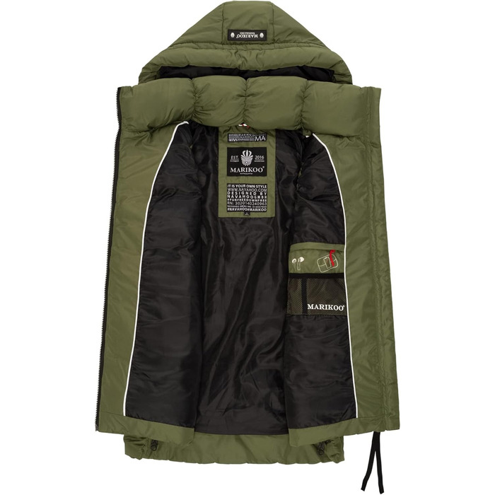 Жіноча степкова жилетка MARIKOO B898 M, оливковий колір (Dusty-Olive)
