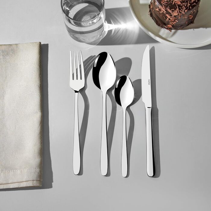 Нержавіюча столова приборів 24 шт. для 6 осіб: елегантний набір для щоденного використання та особливих випадків, стійкий до корозії