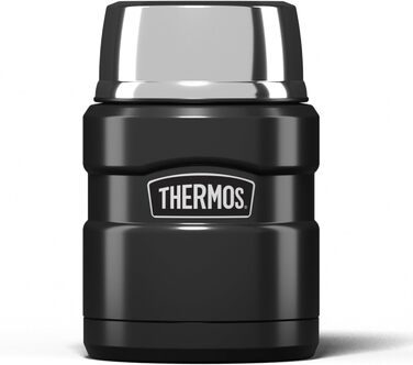 Термос King Thermoskanne / Thermosflasche для їжі, 0.47 л, нержавіюча сталь, червоний (сірий)