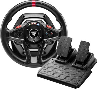 Набір Thrustmaster T128 SimTask Pack для симуляторів вантажівок та сільського господарства: кермо з Force Feedback та комплект для плоского монтажу, сумісний з Xbox та PC