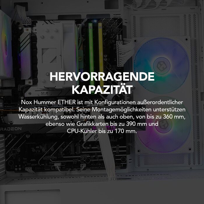 Ігровий корпус NOX Hummer BIOS Midi-Tower ATX/Micro-ATX/ITX з 8
