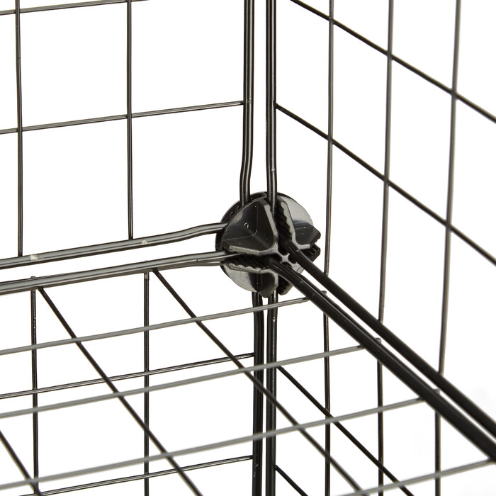 Relaxdays Wire Shelf Organizer with 6 Compartments