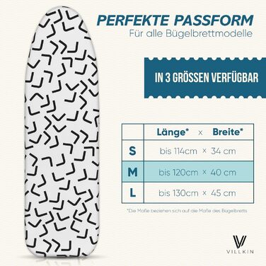 Чохол для прасувальної дошки з бавовни для парових прасок та прасувальних станцій