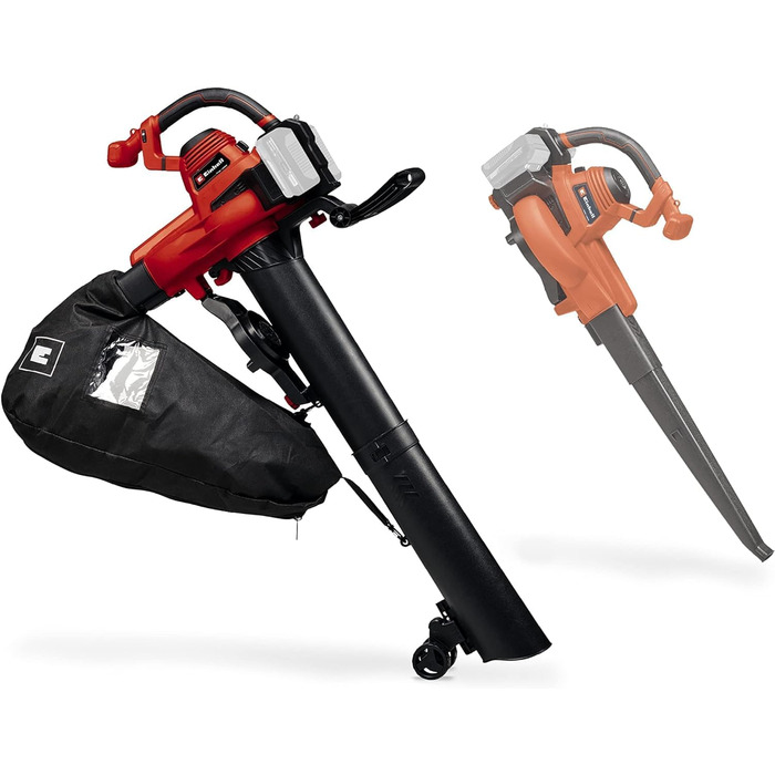 Einhell Cordless Leaf Blower GE-CL 36/230 Li E-Solo Power X-Change (Lithium-Ion, 18 Volt, Suction/Blowing Function, Turbo Switch, incl. Suction Tube + Blowing Tube, without Battery and Charger)