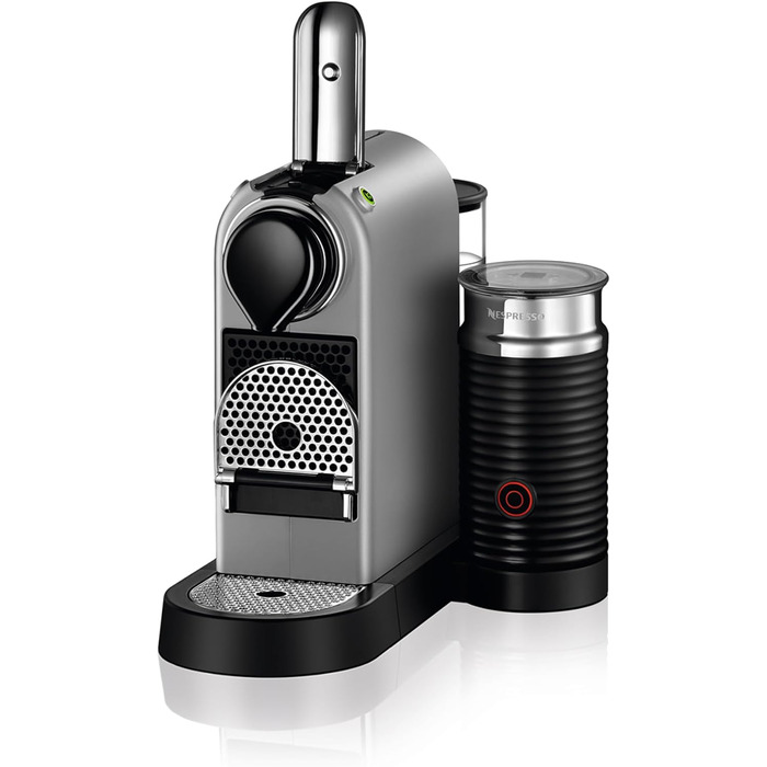 Кавомашина капсульна Nespresso Krups XN761B Citiz & Milk, 1260 Вт, 1 л, 19 бар, автоматичний режим очікування, срібляста