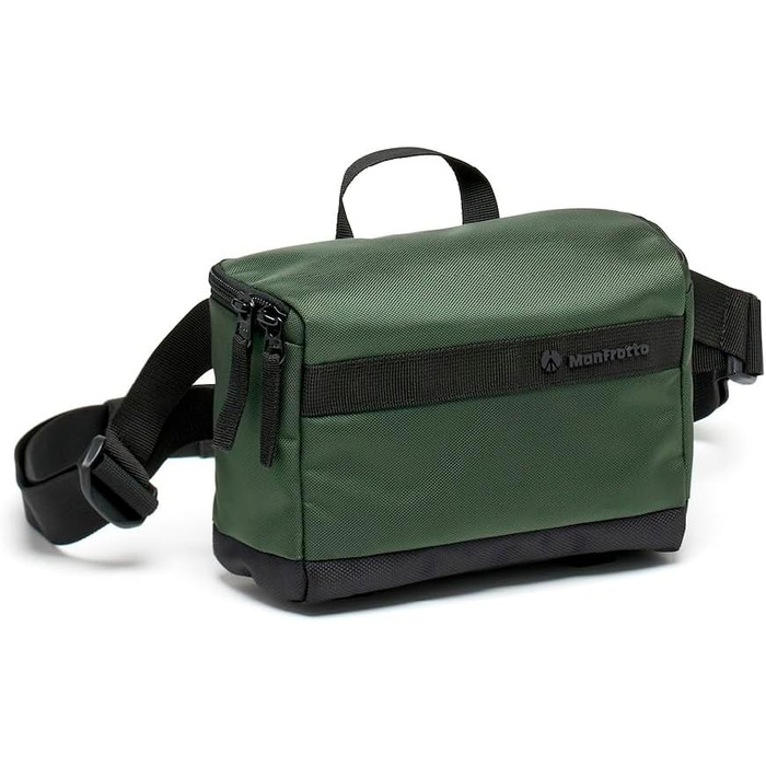 Рюкзак для фототехніки Manfrotto Street Slim, зелений, з переднім та заднім доступом, для DSLR та Mirrorless камер, з відділеннями для ноутбука та аксесуарів