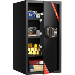 KABISAFE 45L: сейф для дому з електронним замком та ключем, для зберігання грошей, ліків та документів